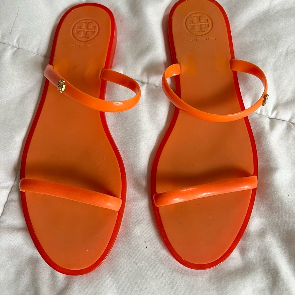 Tori Burch Size 9 Orange Sandals